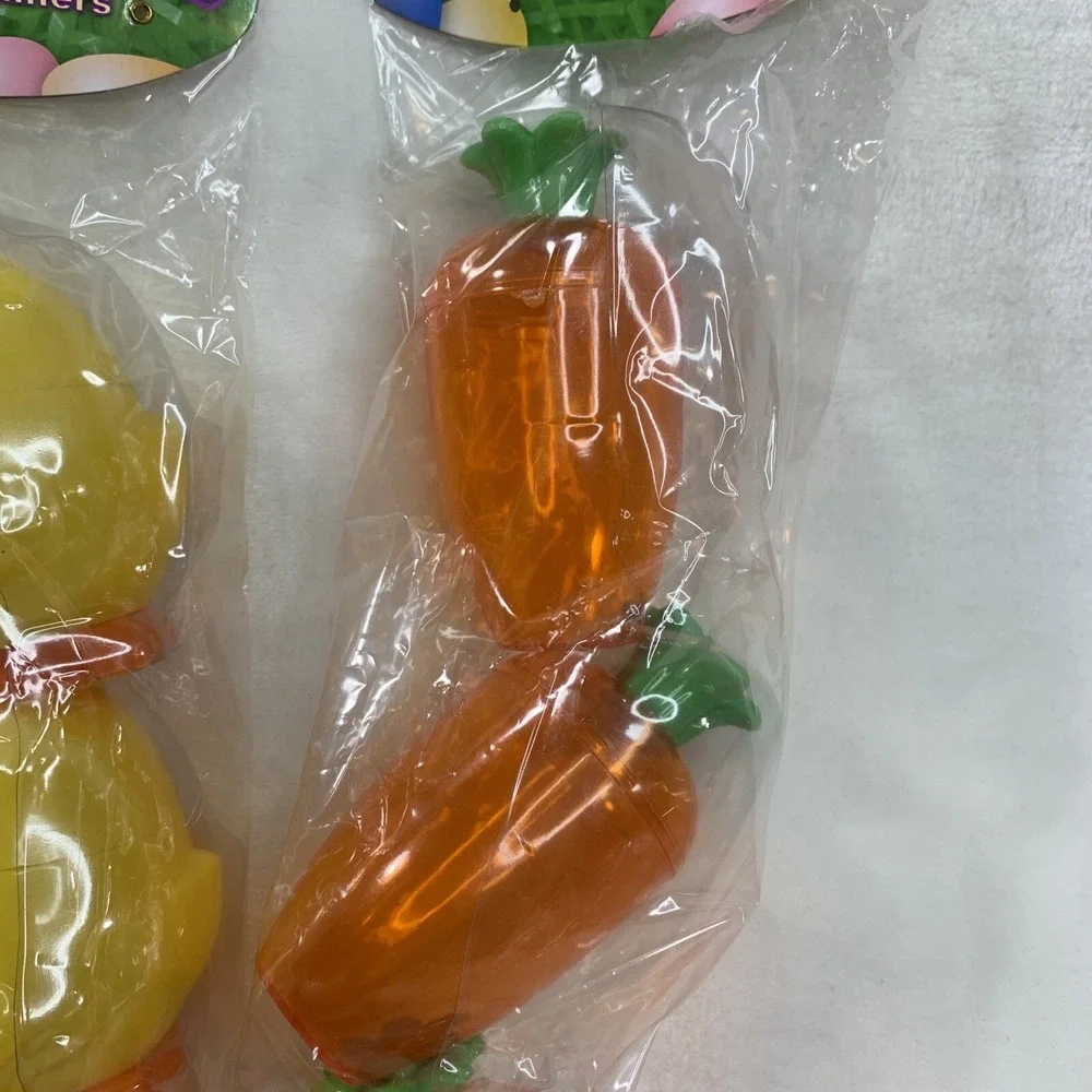 2006 Dudley's Easter Egg Hunt Vtg Candy Containers Holders Carrots Chicks‎ NEW - Picture 5 of 16